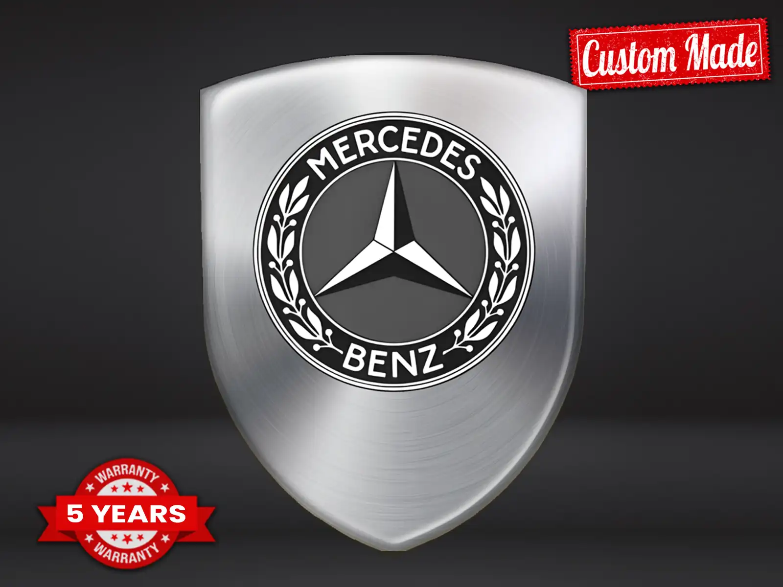 Mercedes Personalized Car Emblems Sports High Quality Minimal